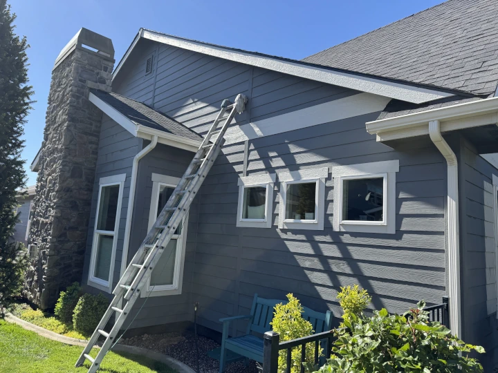 A Boise-area home recently pressure washed by JLS Painting