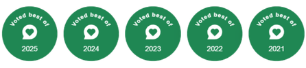 NextDoor NeighborHood Fave Award Winners 2021, 2022, 2023, 2024, and 2025